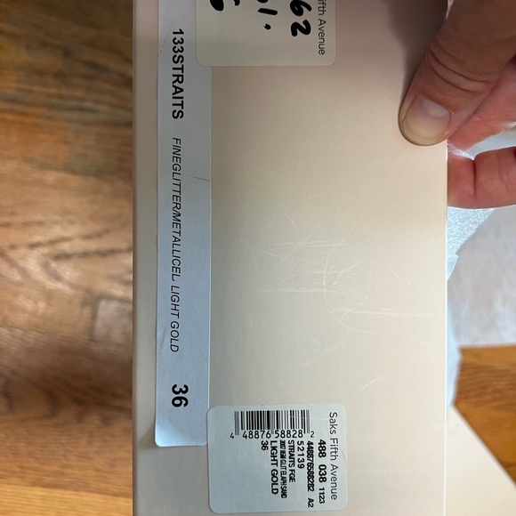 Jimmy Choo - light gold snake skin and glitter heels - size 36 - great condition - Picture 7 of 8